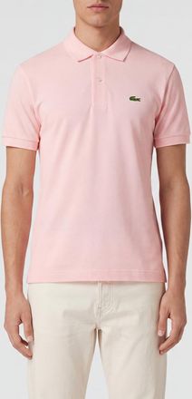 Lacoste Polo classica a maniche corte in cotone con logo patch