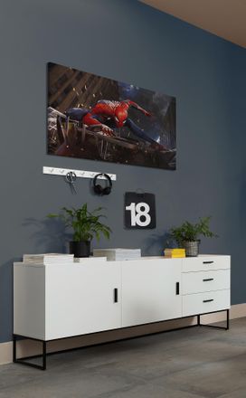 Komar Leinwandbild »Marvel Spider-Man Landing« Disney 1 Stk. tlg. 90 x 60 cm (Breite x Höhe) - Kinderzimmer, Dekoration