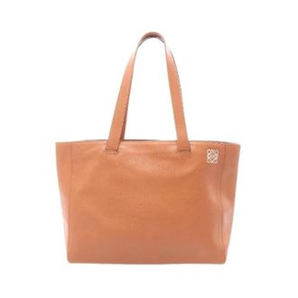 Loewe Pre-owned East West Shopper Small Leather Tote Bag - Dames - Vintage Shopper - Bruin - ONE Size - Leer - Vintage