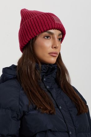 UGG Beanie With Logo Patch, Unisex, Pink