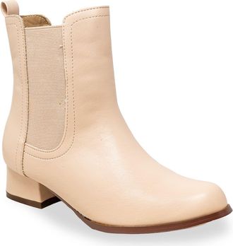 Chase + Chloe by Intouch Footwear Short Chelsea Boot in Beige Pu at Nordstrom Rack, Size 7.5