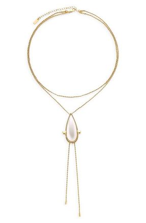 Petit Moments Paloma Layered Necklace in Gold/Pearl at Nordstrom
