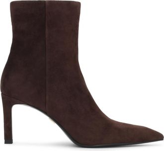 Kazar Elegante enkellaarsjes - Dames - Laarzen met Hak - Bruin - 39 EU - Leer - Schoenen