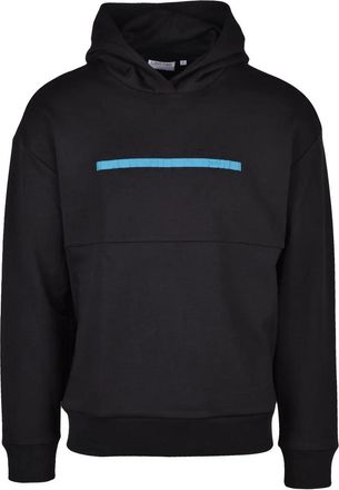 Calvin Klein Black Striped Cotton Hoodie