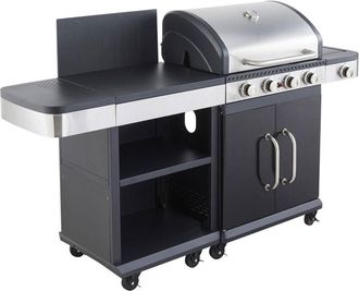 COOK IN GARDEN Fidgi 4 Barbacoa De Gas + Aparador - Cook In Garden