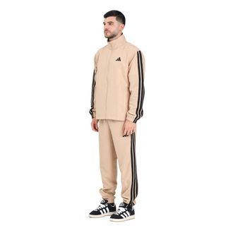 adidas Sportkleding Basic 3-Stripes Geweven - Heren - Trainingspakken - Beige - XS - Fitness