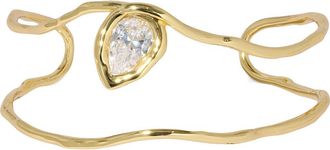 Alexis Bittar Asterales Floating Cubic Zirconia Cuff Bracelet in Gold/Cubic Zirconia at Nordstrom
