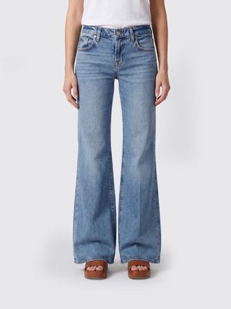 7 For All Mankind High-Waisted Cotton-Stretch Denim Flare Jeans