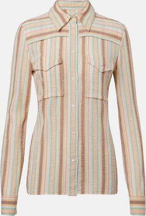 Chloé Chloé Camicia in crêpon di cotone a righe