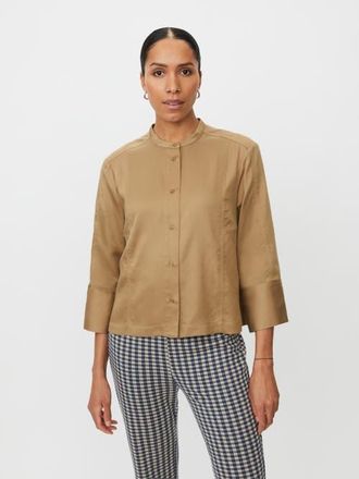 Masai MaIthoria 3/4 Sleeve Shirt in Petrified Oak at Nordstrom, Size Xx-Large
