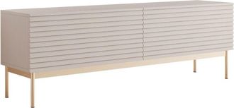 Selsey Selsey Linearis - Mueble De Tv De 2 Puertas Con Led, Gris Cashmere, 175 Cm