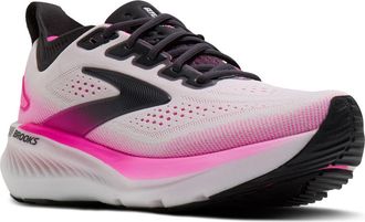Brooks Glycerin GTS 23 Running Shoe in White/Phantom/Cyber Pink at Nordstrom, Size 10.5