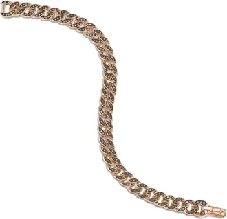 David Yurman Bracciale Curb Chain in oro rosa 18kt (8mm)