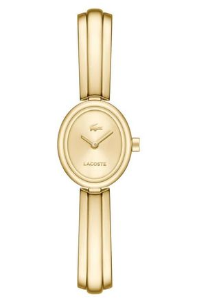 Lacoste Suzanne Oval Bracelet Watch, 18.5mm x 25mm in Gold at Nordstrom
