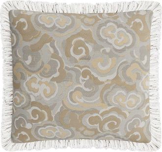 Ann Gish Lucky Clouds Pillow With Trim