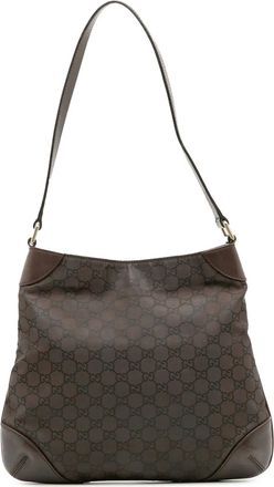 Gucci Borsa a spalla in tela GG 2016-2025 - Marrone