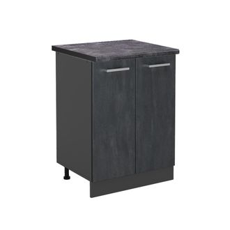 Vicco Mueble Bajo De Cocina R-line, Hormig&oacute;n Negro, 60 Cm Et Antracita