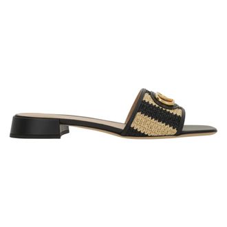 Valentino Garavani Heeled Mules, female, Black, Size: 11 US VLogo Signature Sandal