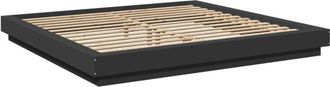 vidaXL Vidaxl - Estructura De Cama Madera De Ingenier&iacute;a Negra 200x200 Cm