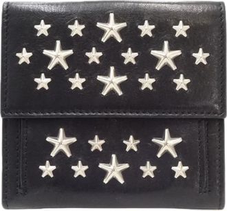 Jimmy Choo London Tweedehands leren portemonnees - Dames - Vintage Accessoires - Zwart - ONE Size - Leer - Vintage