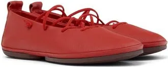 Camper Right Nina Ballerina Flat in Medium Red at Nordstrom, Size 39