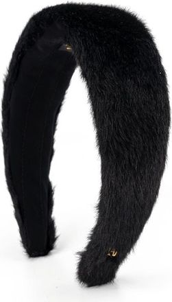 Alexandre de Paris Faux Fur headband in Black at Nordstrom
