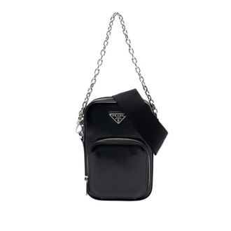 Prada Pre-owned Cross Body Bags, female, Black, Size: ONE SIZE Pre-owned Vintage Satchel
