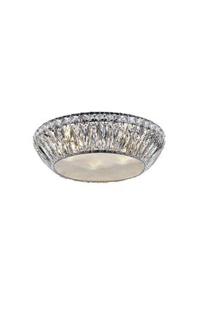 Netlighting Armel 5 Light LED Flush Chrome Ceiling Fitting in Grey