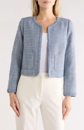 Rag & Bone Chloe Tweed Blazer in Blue Multi at Nordstrom Rack, Size 10