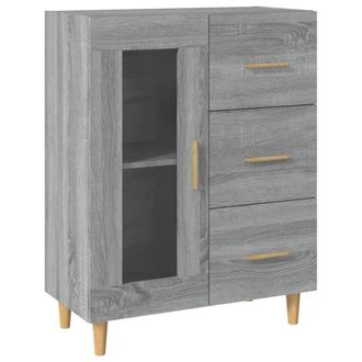 Berkfield Home Sideboard Grey Sonoma 69, 5x34x90 cm Engineered Wood | Size: 5 x 34 x 90 cm