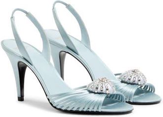 Valentino Garavani Royal Slingback Sandal in Light Blue at Nordstrom, Size 10.5Us