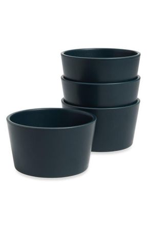 Aaron Probyn Neu Cereal Bowl 4-Piece Set in Matt Deep Blue at Nordstrom