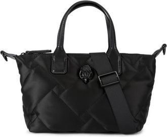 Kurt Geiger Small Recycled Quilted Shopper Bag in Black at Nordstrom