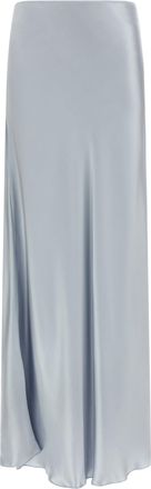 Fabiana Filippi Satin Skirt Gonne Celeste-Donna