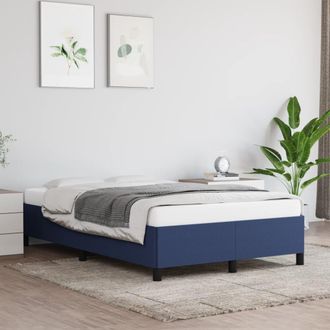 vidaXL Vidaxl - Estructura De Cama Sin Colch&oacute;n Tela Azul 120x200 Cm