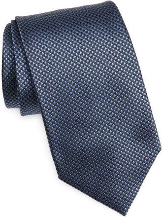 Tom Ford Microhoundstooth Silk Tie in Hb660 Bright Blue at Nordstrom