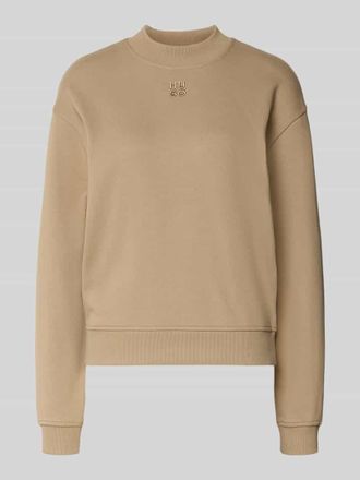 HUGO BOSS Regular Fit Sweatshirt aus reiner Baumwolle Modell DAXANDRIA in Beige, Gr&ouml;&szlig;e XL