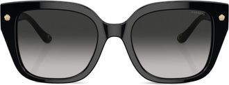 Coach Charms oversize-frame sunglasses - women - Acetate - 53 - Black