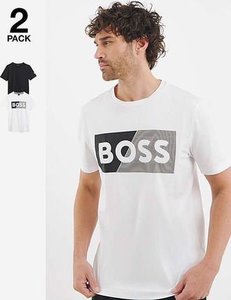 HUGO BOSS Short Sleeve 2 Pack Logo T-Shirt