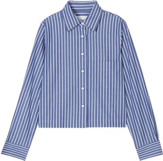 Closed striped shirt - Blue