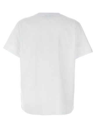 Ganni Kitten-Print Cotton Jersey T-shirt - White