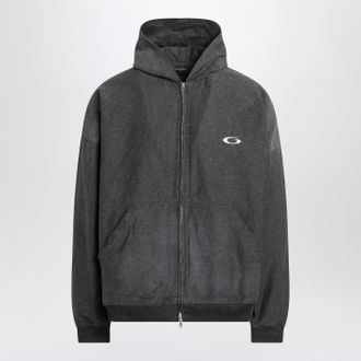 Balenciaga Trompe LOeil Anthrazit M&Eacute;lange Cotton Sweatshirt