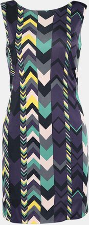 M Missoni Multicolor Printed Jersey Sleeveless Midi Dress