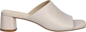 Vagabond Piper Heeled Mule - Dames - Muiltjes - Beige - 41 EU - Leer - Schoenen