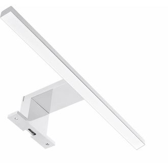 VCM Illuminazione a led Lampada a specchio Lampada Efficienza energetica Classe d Bagno - Blino (Argento) - VCM