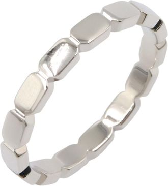 Chanel Platinum 950 Band Ring (Pre-Owned)