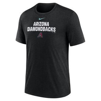 Nike Arizona Diamondbacks Stacked Nike Mens MLB T-Shirt in Black | NJFD00HDQS-NKP