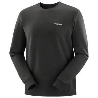 Salomon Chest Logo Long Sleeve Tee Longsleeve f&uuml;r Herren | schwarz