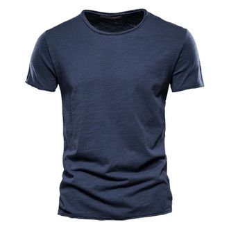 Generic Cotton T Shirts for Men UK Short Sleeve Casual Solid Color Round Neck Summer T Shirts Classic Basic Stylish Comfy Daily Sport Running Tshirt Breathabl