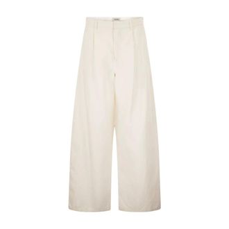Max Mara Dames, Broeken, Wit, Maat: 2XS